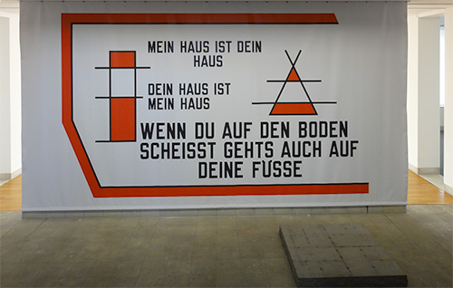 Lawrence Weiner: DEIN Haus, Sindelfingen 2014